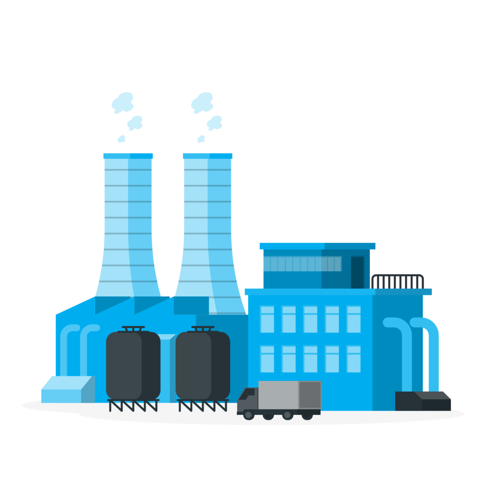 illustration usine pour l'industrie